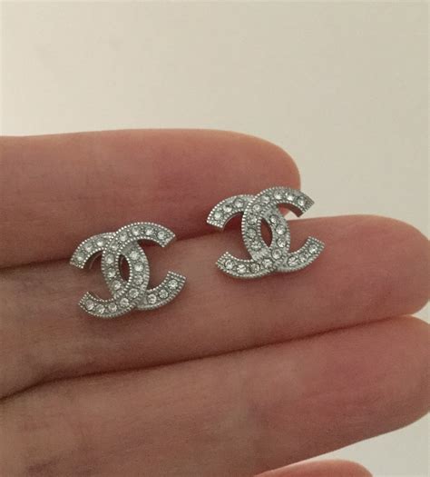 chanel earing cost|plain silver chanel earrings.